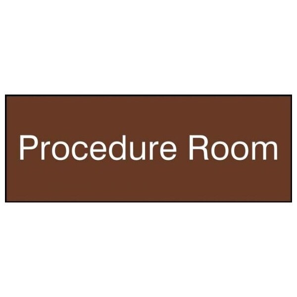 Accuform 8 in W x 3 in H, Engraved Plastic PSG914BR - main